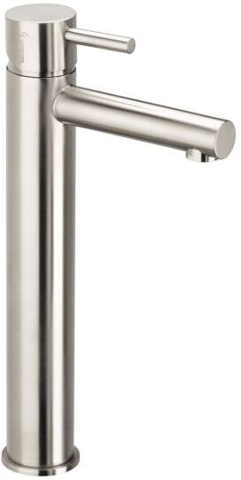 Herzbach Design iX Waschtischarmatur 17.133200.2.09 L-Size, hoher Schaft, ohne Ablaufgarnitur, Edelstahl gebürstet