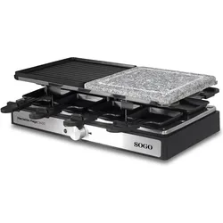 Sogo BAR-SS-10387, Racletteofen, Schwarz, Grau, Silber