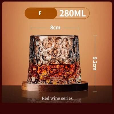 Uplifted Finds Rotating Crystal Whiskey Tumbler High Performance Spinning Brandy Glass With Centrifugal Precision Base f 2 Pcs