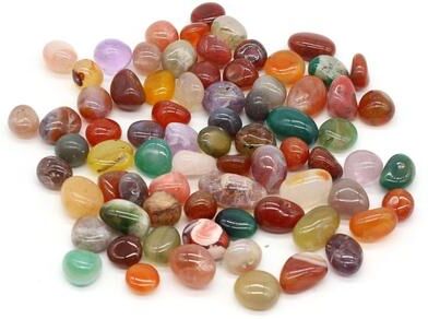 Inspire Select Natural Rain Flower Stone Pebbles Colorful Crystal Gravel For Fish Tanks & Home Decor 1620 Mm 3.5 Oz
