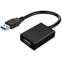 MicroConnect USB 3.0 zu, Video Adapter, Schwarz