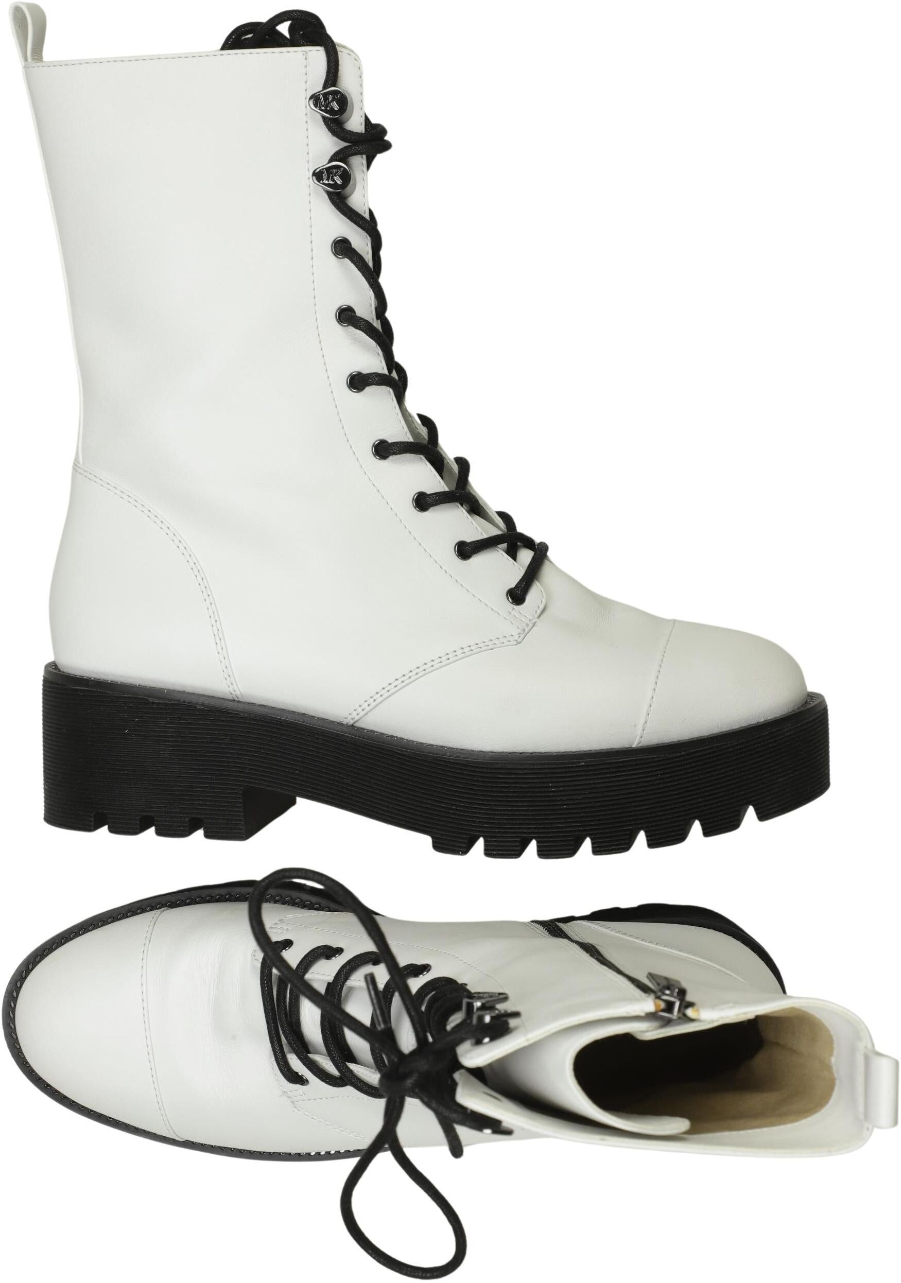 Michael Michael Kors Damen Stiefel, Weiß, Gr. EU 39 (US 8), Leder - Second Hand