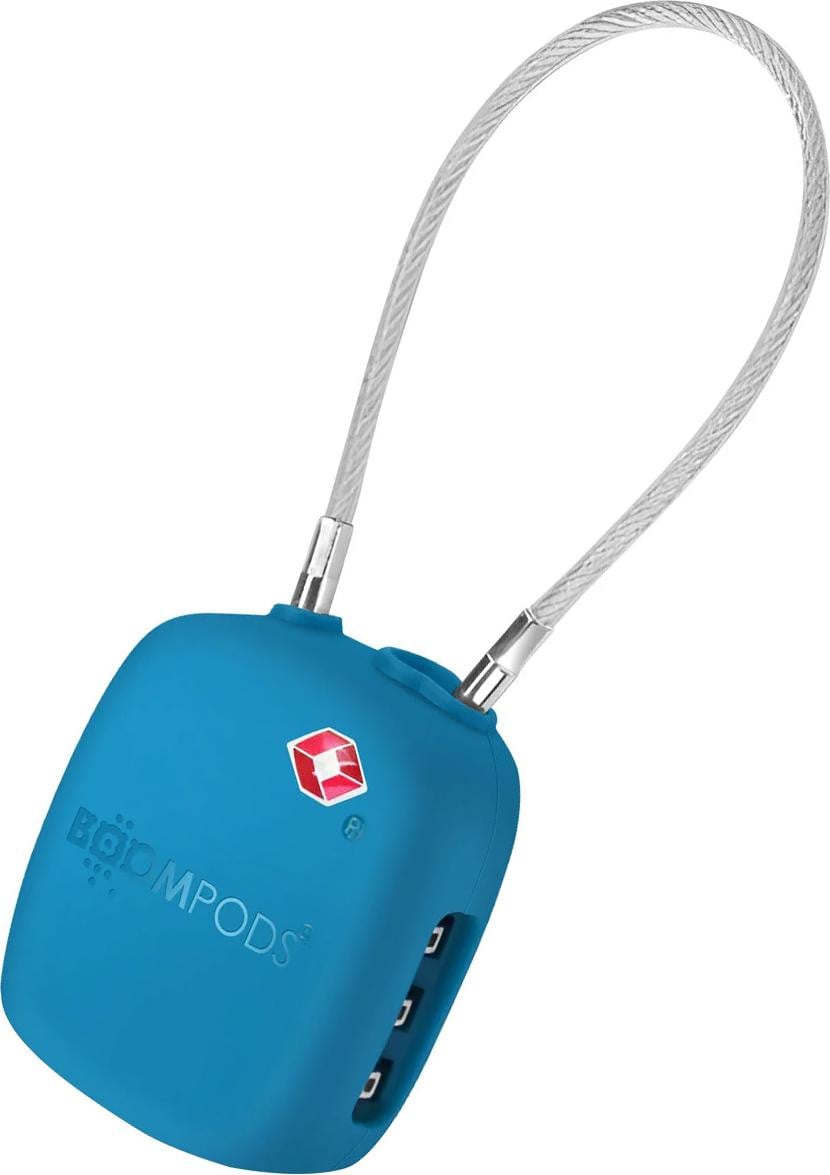 Boompods LOCK TSA Bag Tracker, oceaanblauw