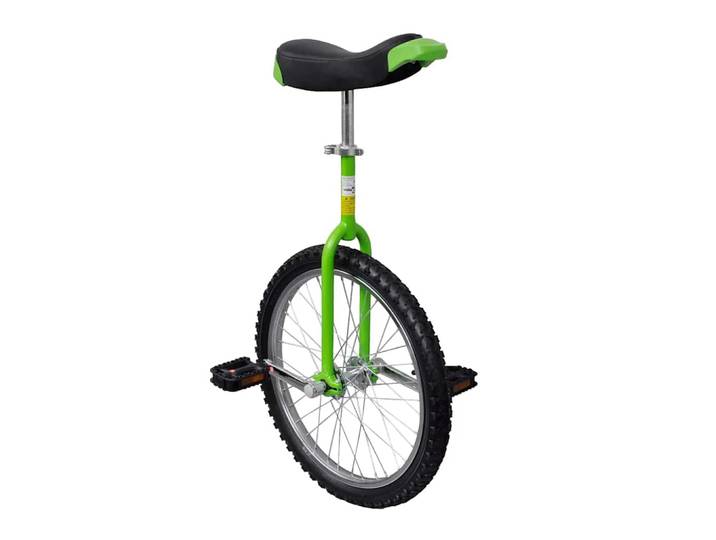 vidaXL Einrad Verstellbar Grün 20 Zoll