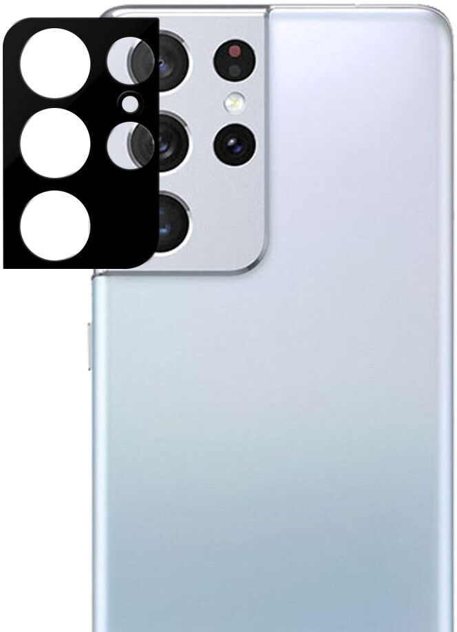 INCOVER Samsung Galaxy S21 Ultra Beskyttelsesglas til Kameralinse - Sort