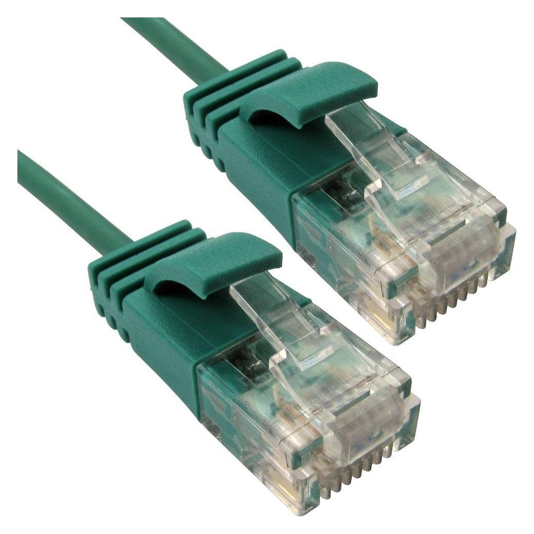 Cables Direct CDL 1.5M SLIM NET 6 LSOH - GREEN (U/UTP, CAT6, 1.50 m) (ERSLIM-1015HG)