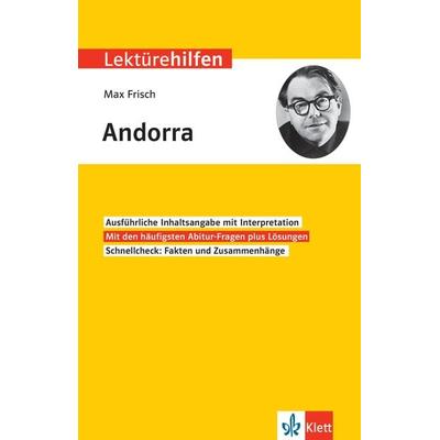 Klett Lektürehilfen Max Frisch, Andorra, Taschenbuch von , Klett Lerntraining bei PONS Langenscheidt GmbH, 978-3-12-923159-3