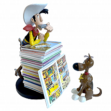 Plastoy SAS Lucky Luke und Rantanplan Bücherstapel - Figur 286489