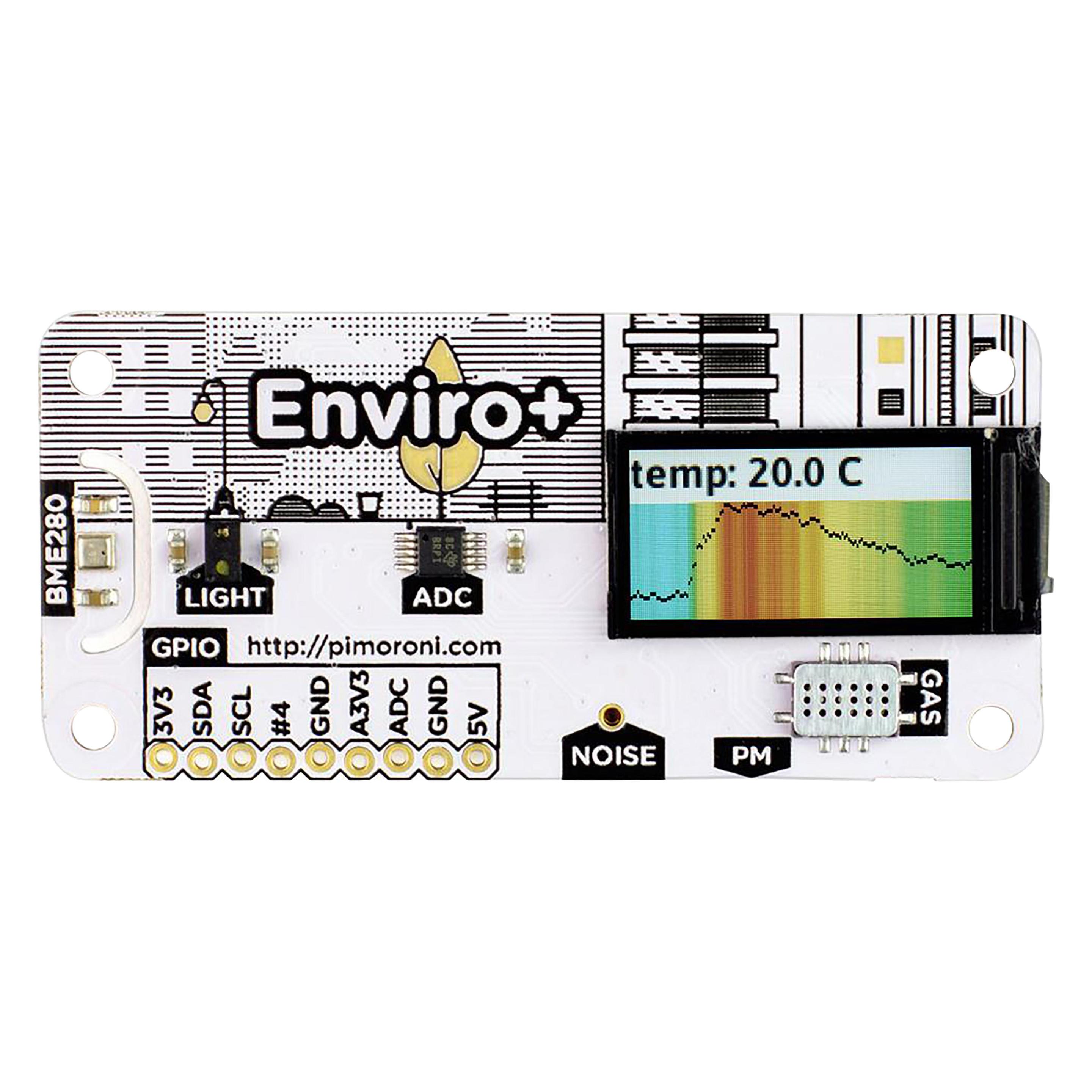 Pimoroni Enviro + Air Quality pHAT für Raspberry Pi (PIM458)