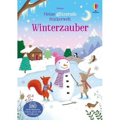 Meine glitzernde Stickerwelt: Winterzauber, Taschenbuch von , Usborne, 978-1-03-570191-9