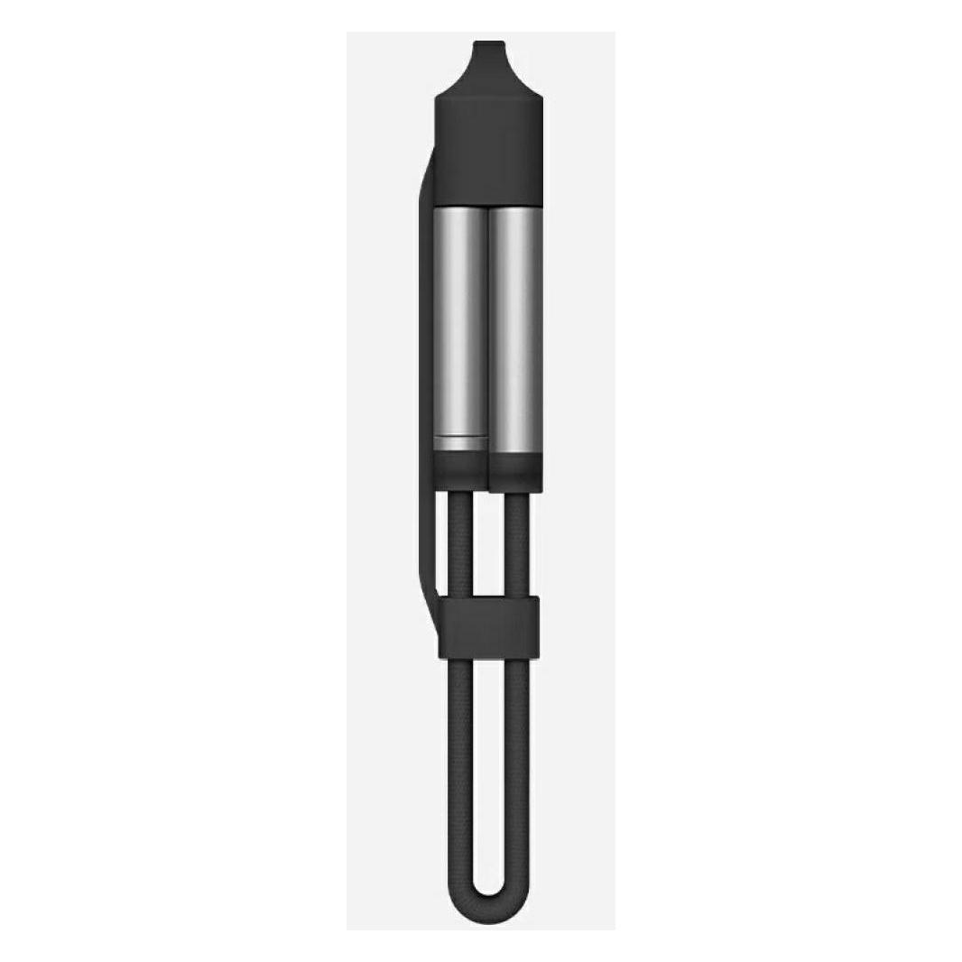 Energea Sheath Key 2-in-1 Cable USB-C to USB-C/USB-A 480Mbps 60W 15cm gunmetal (0.15 m, USB 2.0, 60 W) (CBL-SHTHKEY-GUN015)