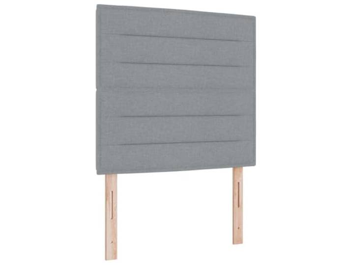 KKgypkn Boxspringbett mit Matratze mit LED Hellgrau 120 x 190 cm Stoff, Taschenfederkernmatratze 120x190, Boxspringbett 120 x 190 cm