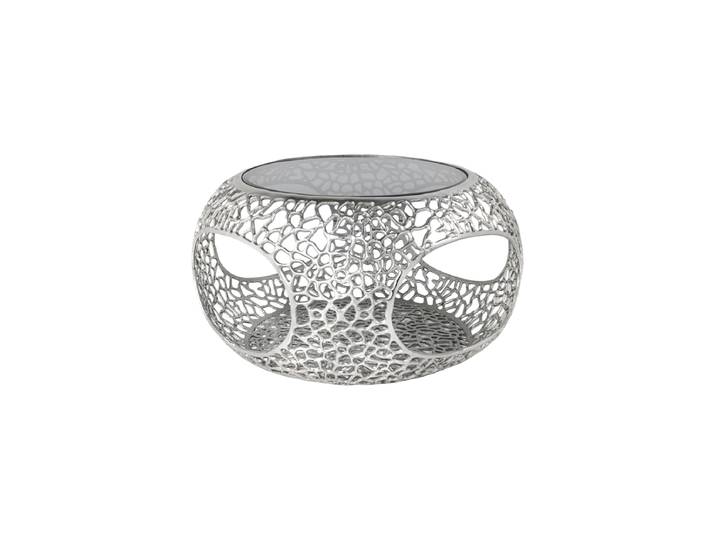 Design Couchtisch „Spin“ Ø 75 cm Silver Invicta Interiors