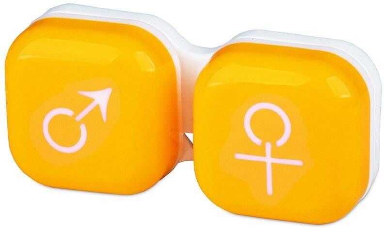 Astuccio porta lenti man&woman - yellow