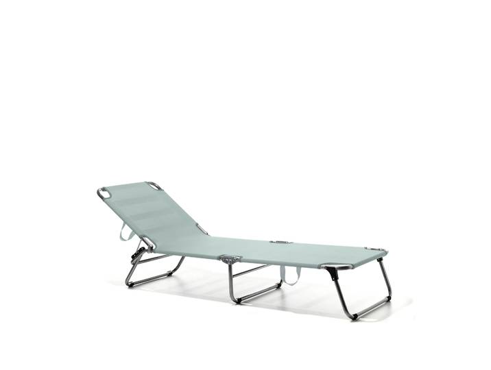 Fiam Amigo Sonnenliege Stoff Sage green-Aluminium