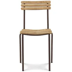 Stuhl Laren Ethimo Gestell Metall kaffeebraun, Designer Ethimo Design Studio, 45x85x50 cm