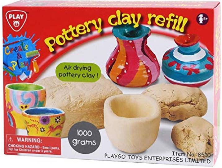 Playgo Pottenbak Klei, 600gr.