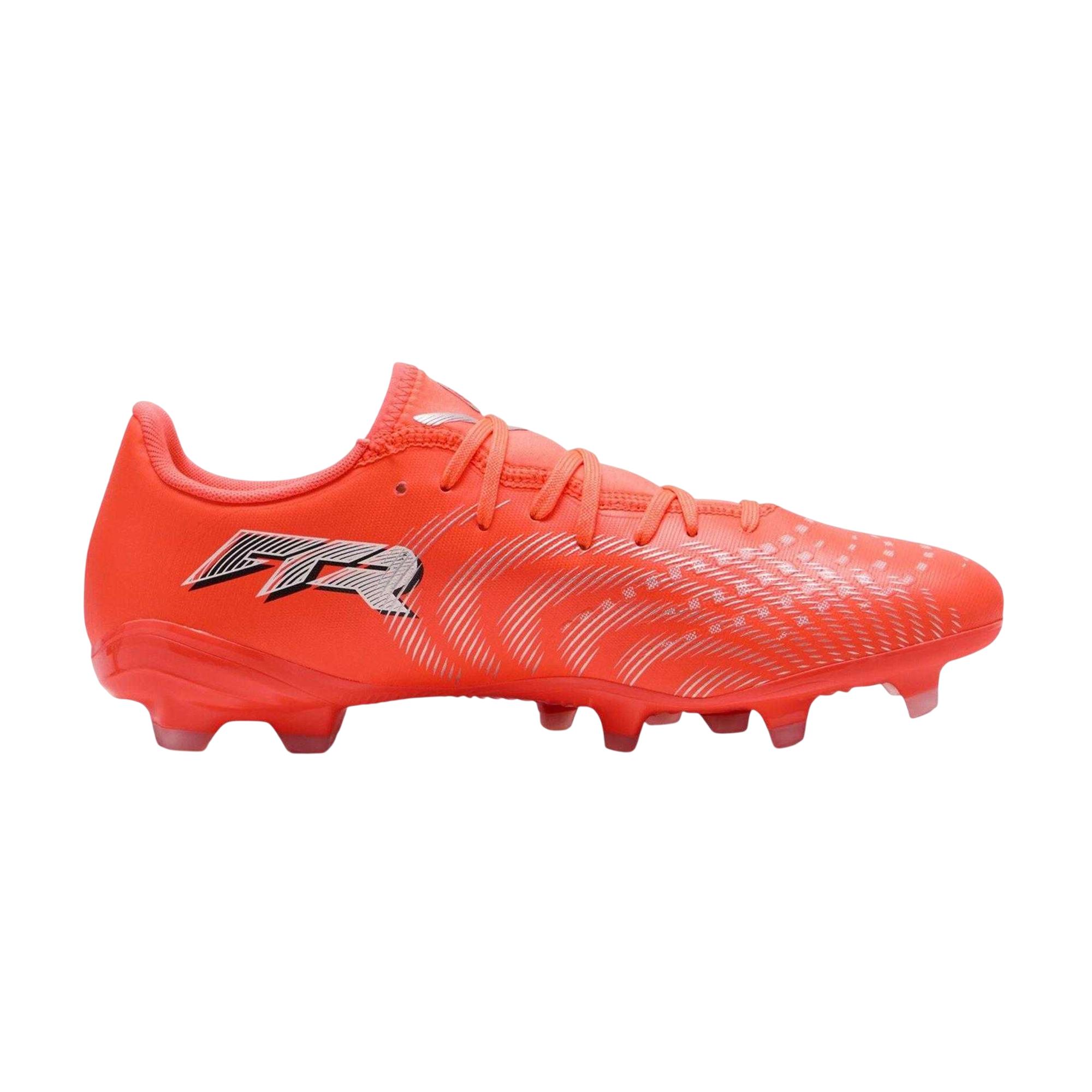 Puma - "Future" Fußballschuhe mit festem Boden für Herren (Rot/Silber)