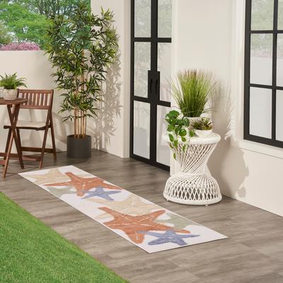 Nourison Aloha Coastal Starfish Beach Indoor/Outdoor Area Rug