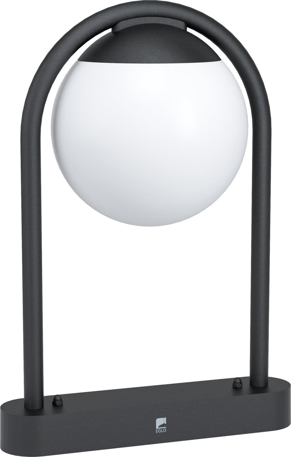 Eglo Prata Vecchia Design Tuinpaalverlichting, zwart, metaal en glas, IP44, Hoogte: 32 cm