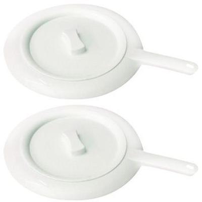 Stechbecken Kunststoff 31 cm m.Deckel 2x 2x1 St
