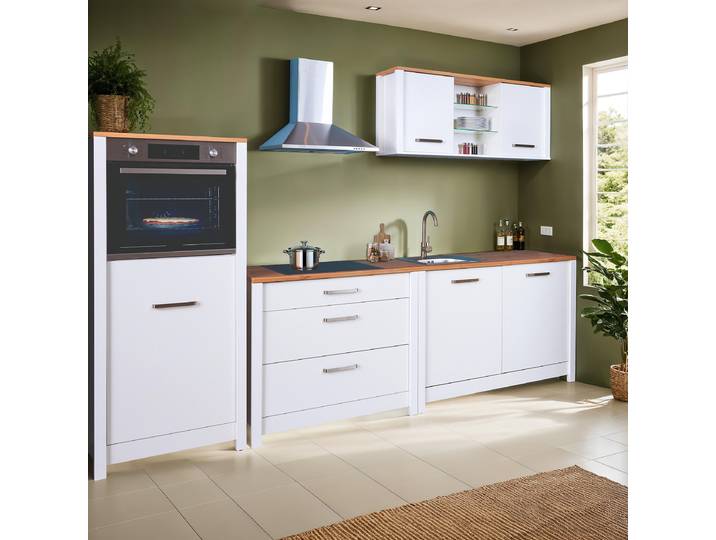 Cuisine Sicilia - Type C 167cm Blanc/Blanc