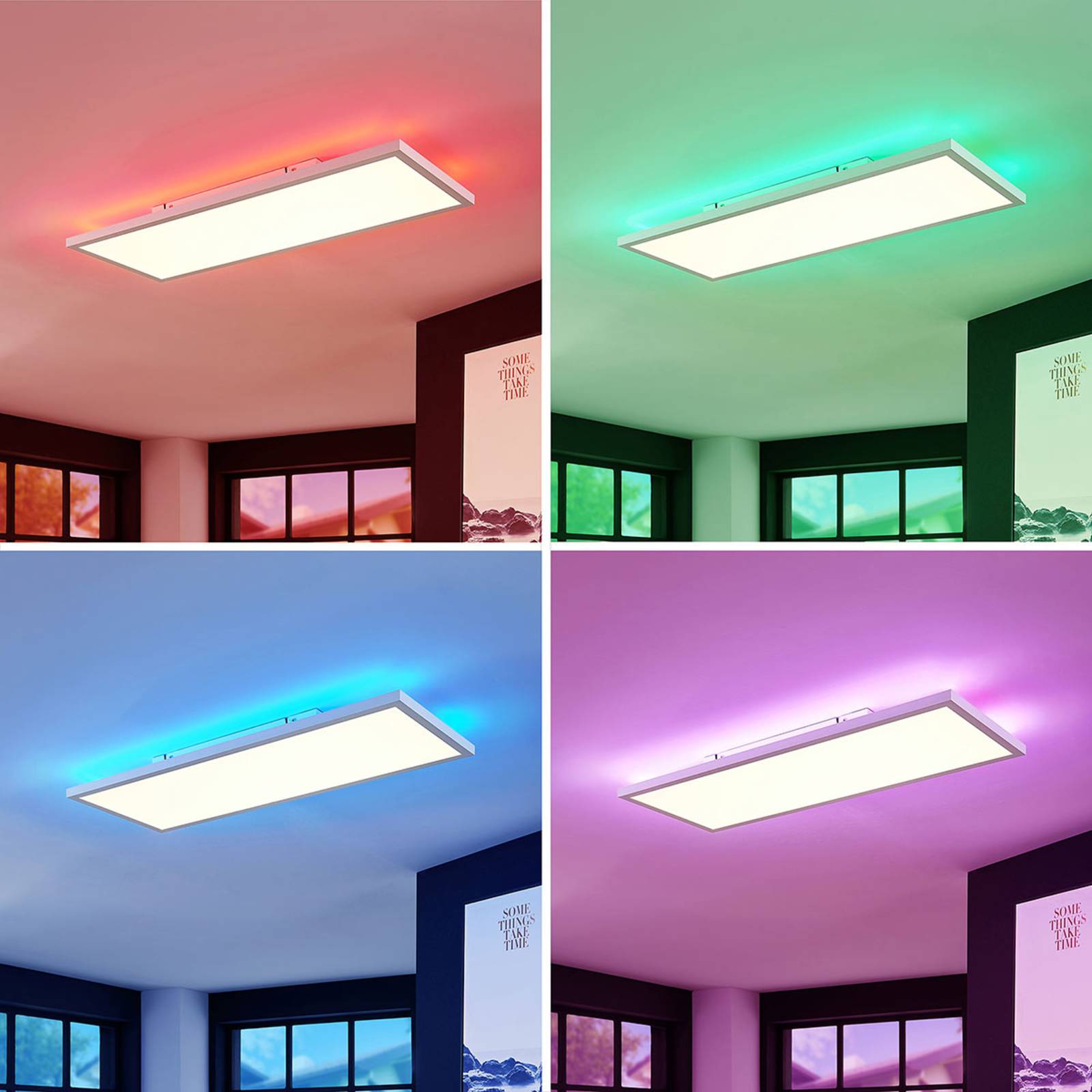 Panel LED Brenda Arcchio, atenuable, Blanco / Ópalo, Salón / Comedor, Moderno, Panel LED