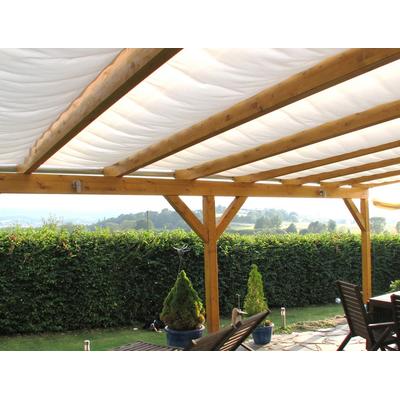 Sonnensegel FLORACORD, weiß, B:91cm T:275cm, Polyester, Sonnensegel, 310 x 300 cm mit 3 Feldern