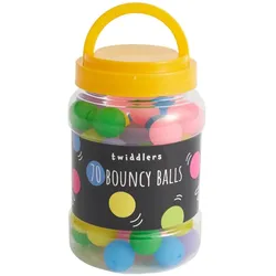 2x The twiddlers Gummiball Neon 70 Stück
