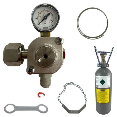 BieTal® MINI Umrüstung Umbauset Quooker Cube auf 2 KG CO2 Mehrweg Flasche