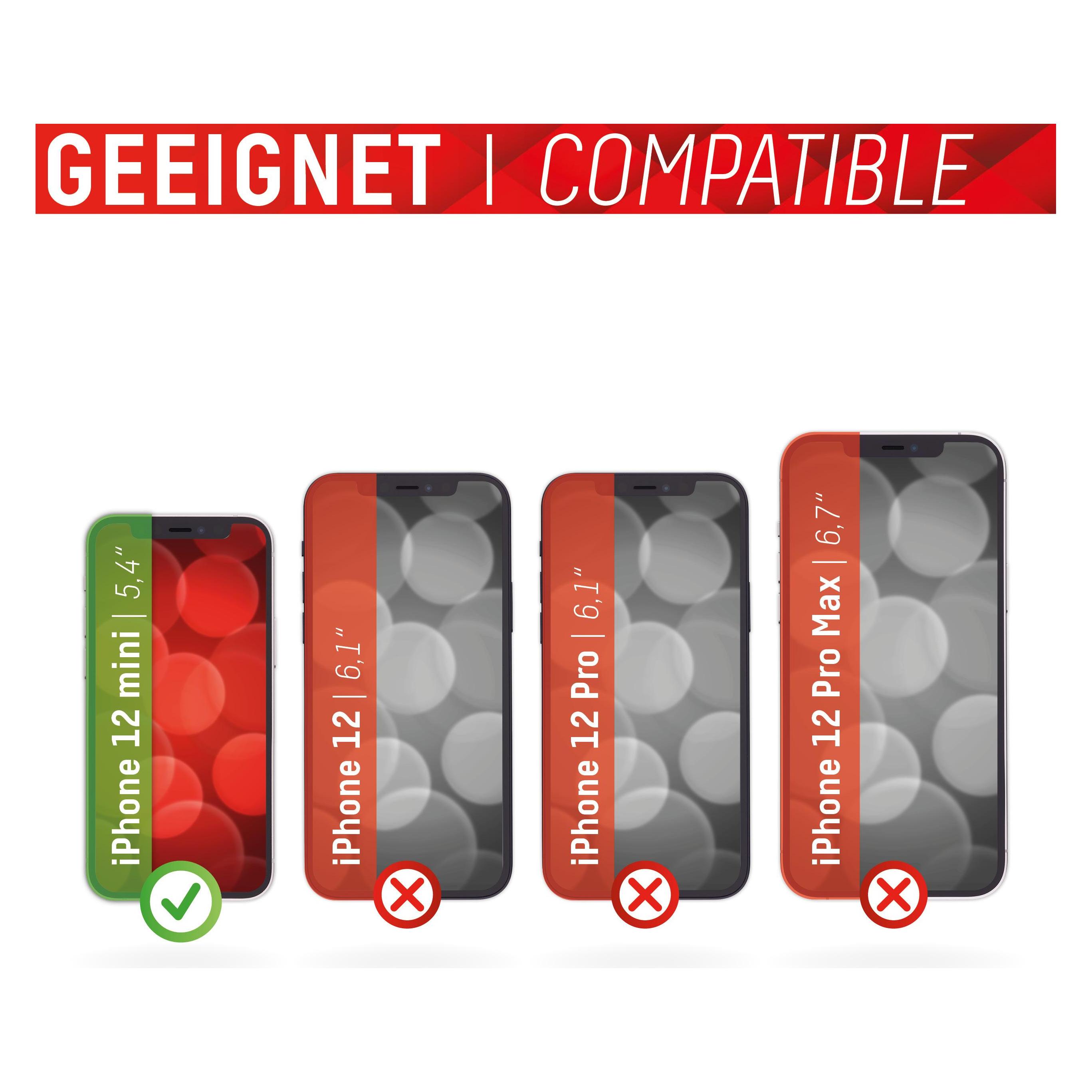 Displex Smart Glass, Displayschutzfolie (1 Stk., Apple iPhone 12 mini) (01630)