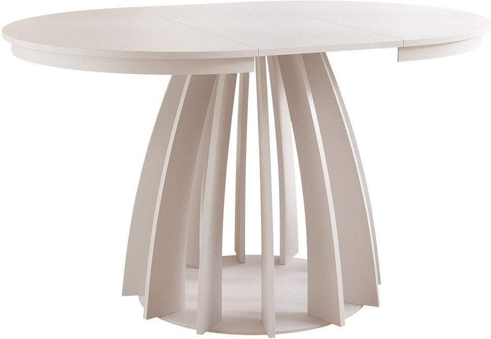 Norden Home 140 cm Extendable Round Dining Table Beige/Beige