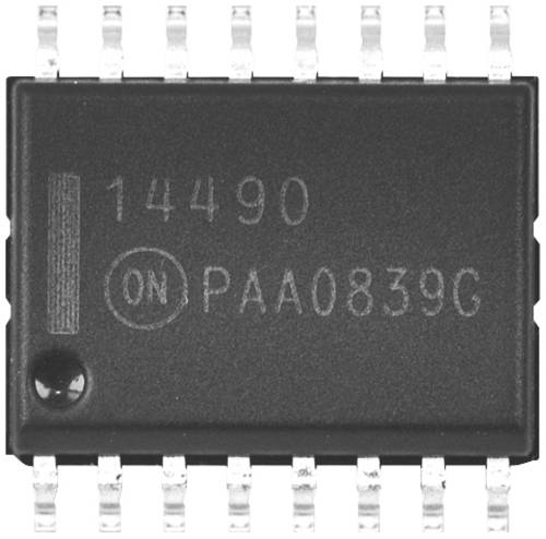 ON Semiconductor MC14490DWG Logik IC SOL-16 Tube