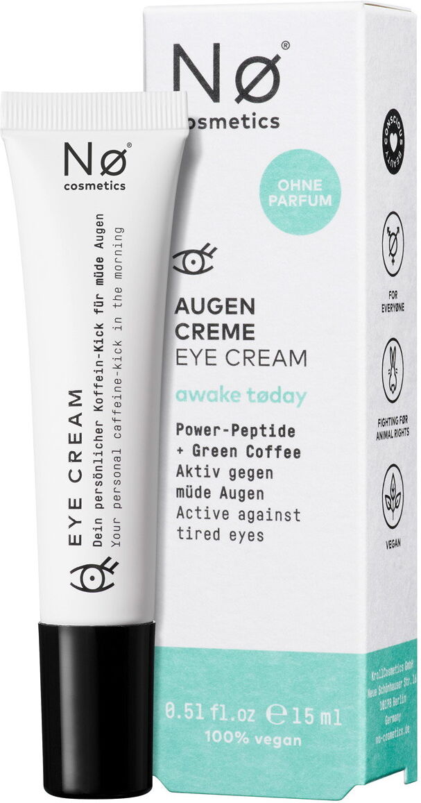 15ml Nø Cosmetics awake tøday Augencreme