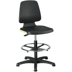 Bimos, Bürostuhl, Arbeitsstuhl Labsit 3, PU grün Sitzhöhe 520-770 mm (52 - 77 cm)