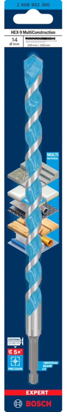 Bosch Expert Hex-9 multifunctionele boor voor beton, diameter 14 mm
