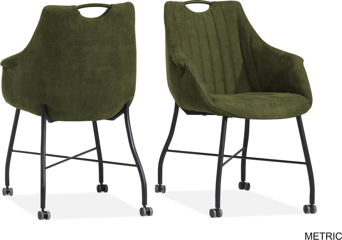 MX Sofa Eetkamerstoel Metric - Mosgroen