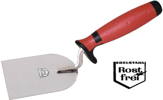 Spatule p. plâtre avec manche bicomp. l.100mm inox., avec manche bicomposant ino (4272202K)