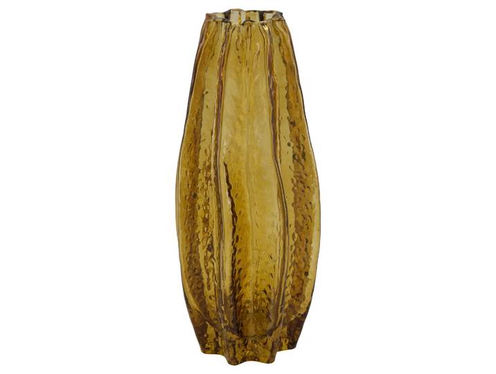 Vase Glas, Bernstein Decofinder / Grösse: 14 x cm