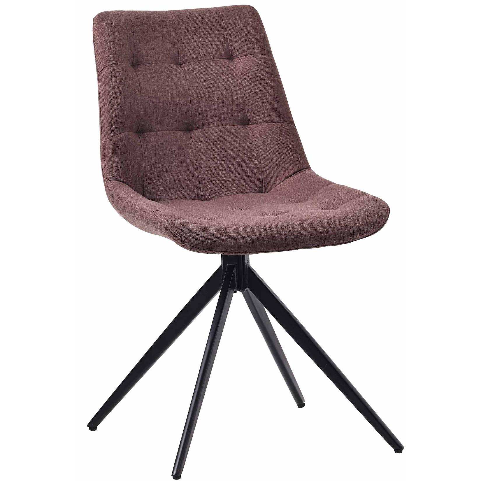 CLP Esszimmerstuhl Merna Stoff Farbe: braun, Material: Stoff