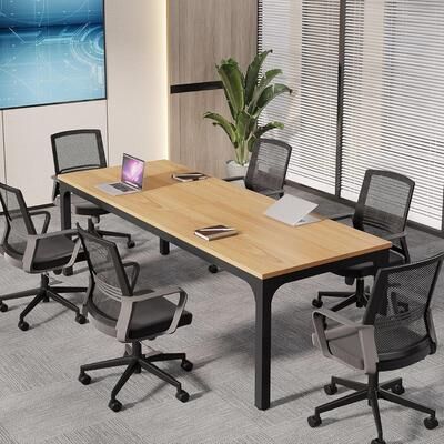 OEM "78.74"" Large Rectangle Conference Table/Desk, Modern Seminar Meeting Table, Business Tables for Boardroom & Office"
