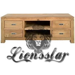 Fernsehtisch Naturholz Teak 5