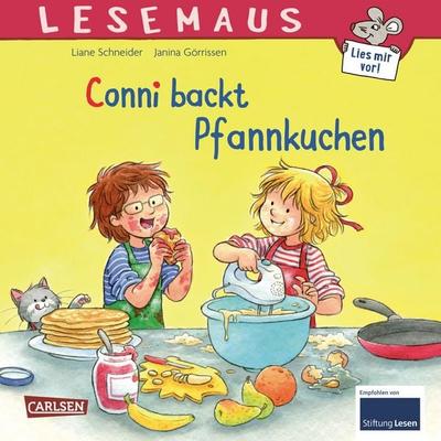 LESEMAUS 123: Conni backt Pfannkuchen, Taschenbuch von Liane Schneider, Carlsen, 978-3-551-08951-9