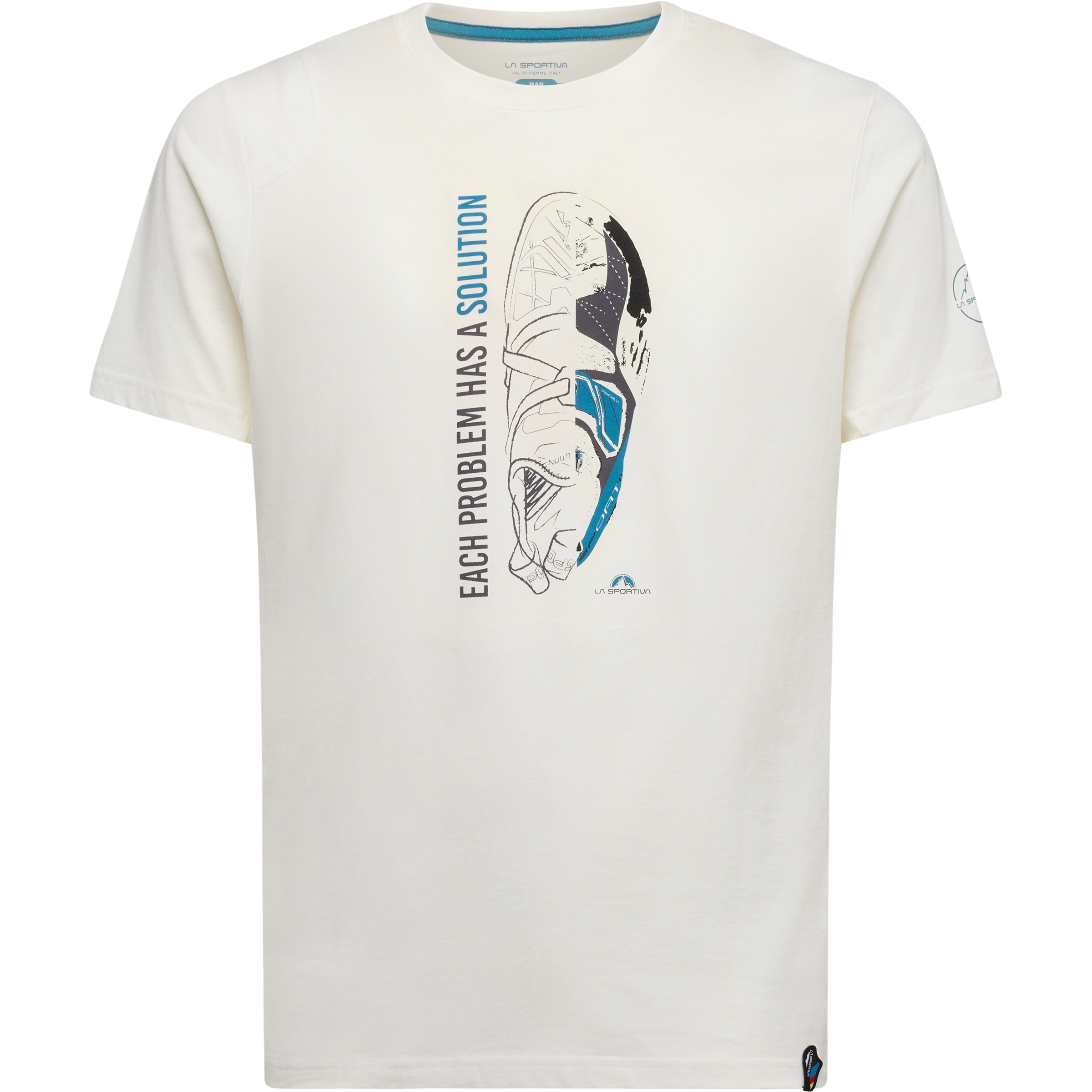 La Sportiva Solution Herren T-Shirts weiss Größe L Bouldern | Sportklettern | Lifestyle Hautfreundlich