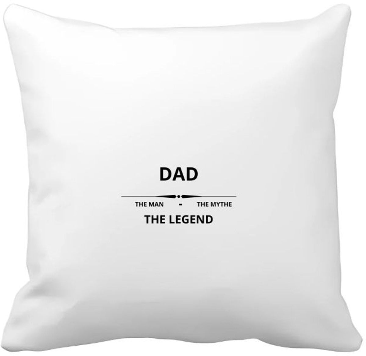 Akyol Kussenhoes Dad the Man the Myth the Legend - Papa - 40 x 40 cm