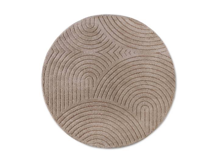 Teppich ELLE DECORATION Panglao Ø 160 cm , beige (taupe), B:160cm L:160cm, Kunstfaser, Polyester, Teppiche, Teppich
