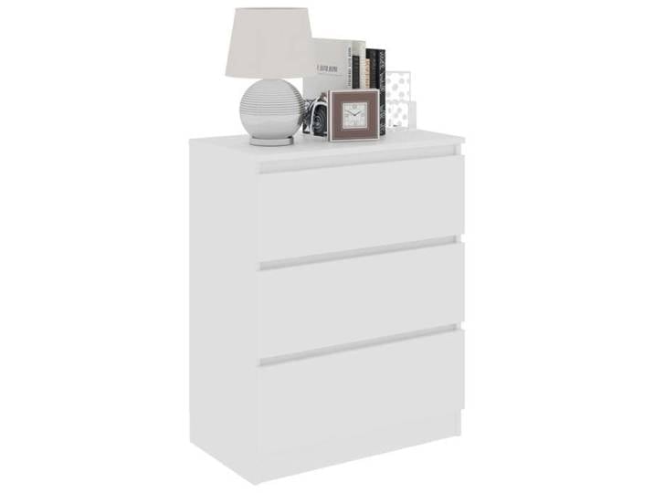 Commode/Buffet contemporain Blanc 60x35x76 cm Bois d'ingénierie LL0000078981