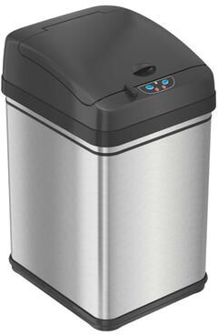 iTouchless 8 Gal Stainless Steel Sensor Kitchen Trash Can Pet Lock