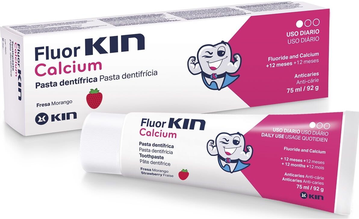 Kin Fluor- calcio pasta dental 75ml