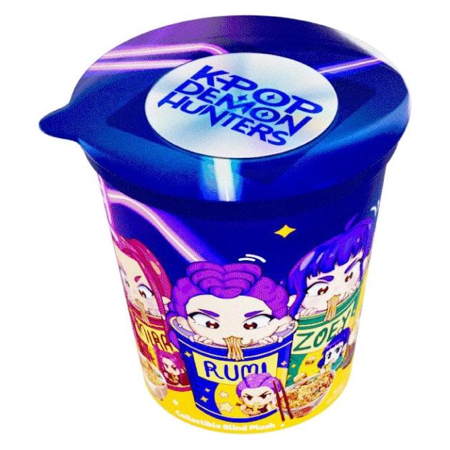 Jazwares Kpop Demon Hunter 9pz Peluche in Tazza Ramen 8cm Assortment (66095)